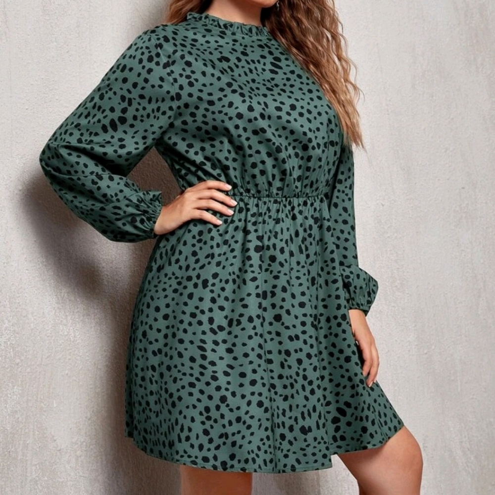 Dalmatian Print A-line Dress